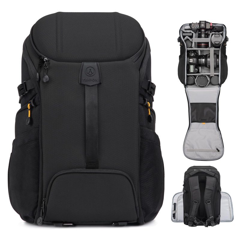Backpack Large Camera Bag with 𝐃𝐮𝐚𝐥-𝐒𝐢𝐝𝐞 𝐎𝐩𝐞𝐧𝐢𝐧𝐠 15.6" Laptop Compartment Waterproof Raincover Outdoor Photography Hiking Travel Professional Photography Backpack Bag Grey HX-L - Image 9