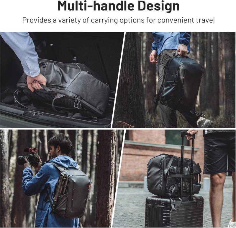 Lite Camera Backpack 22L for DJI, Sony, Canon, Nikon, OSMO Action/Pocket, DSLR/SLR Mirrorless, Camera Tripod Photographer Bag Gift, Camera Pack Black, Weekend Bag - Image 7